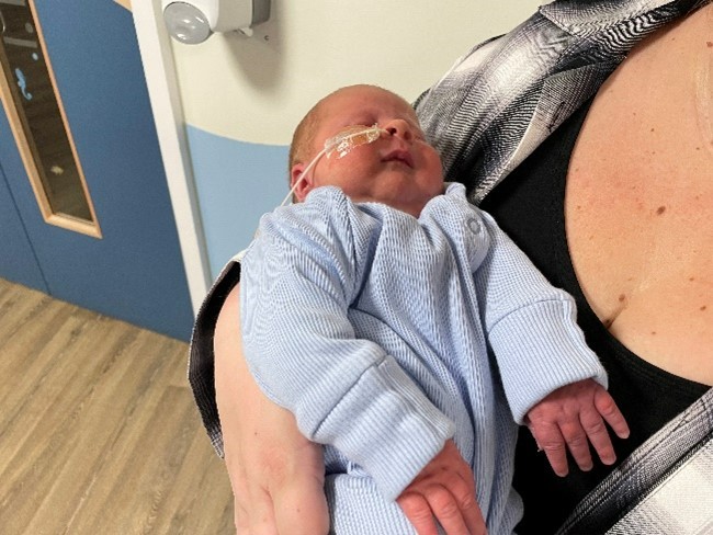 A picture of baby Noah James Sinclair