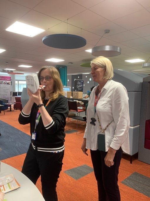 HWB Day - Anthea Moon Digital Team & Joanne Hamilton CYP Principle Asthma Practitioner.jpg