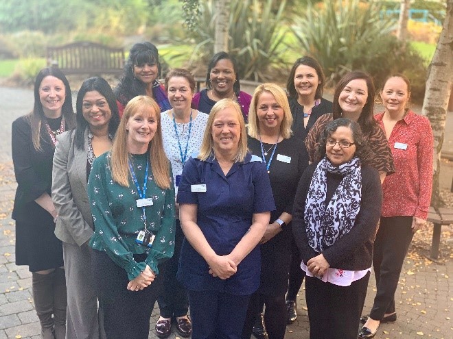 A group of smiling women